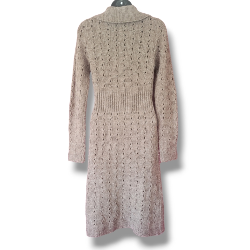 Cynthia Rowley Wool Blend Extra Long Sweater Sz Sm - Picture 3 of 4